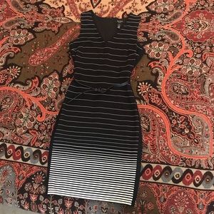 Petite Gradient Stripe Sheath Dress